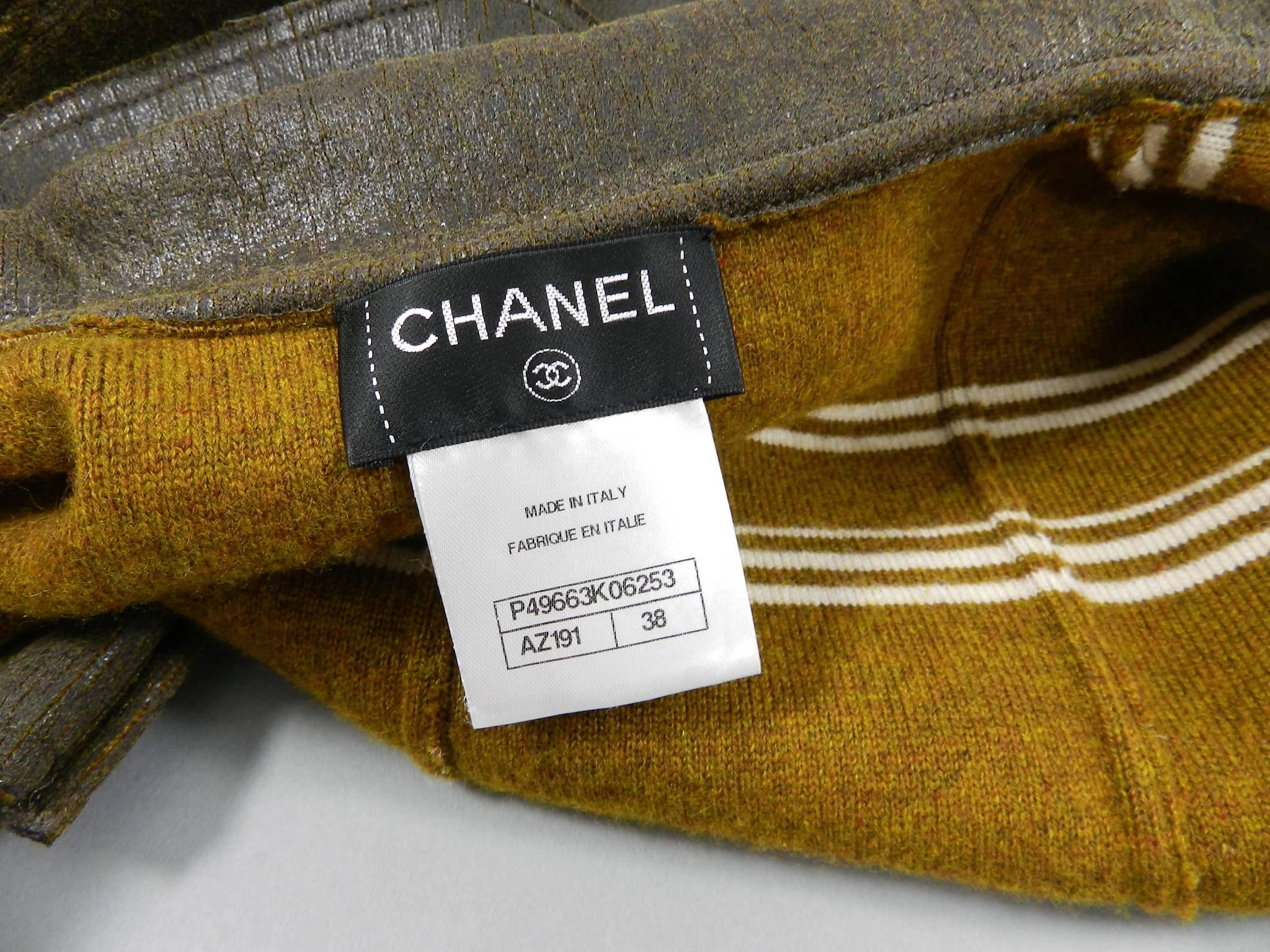 Chanel Paris Dallas 14A 2014 Pre-fall Runway Brown Cashmere coated Jacket 2