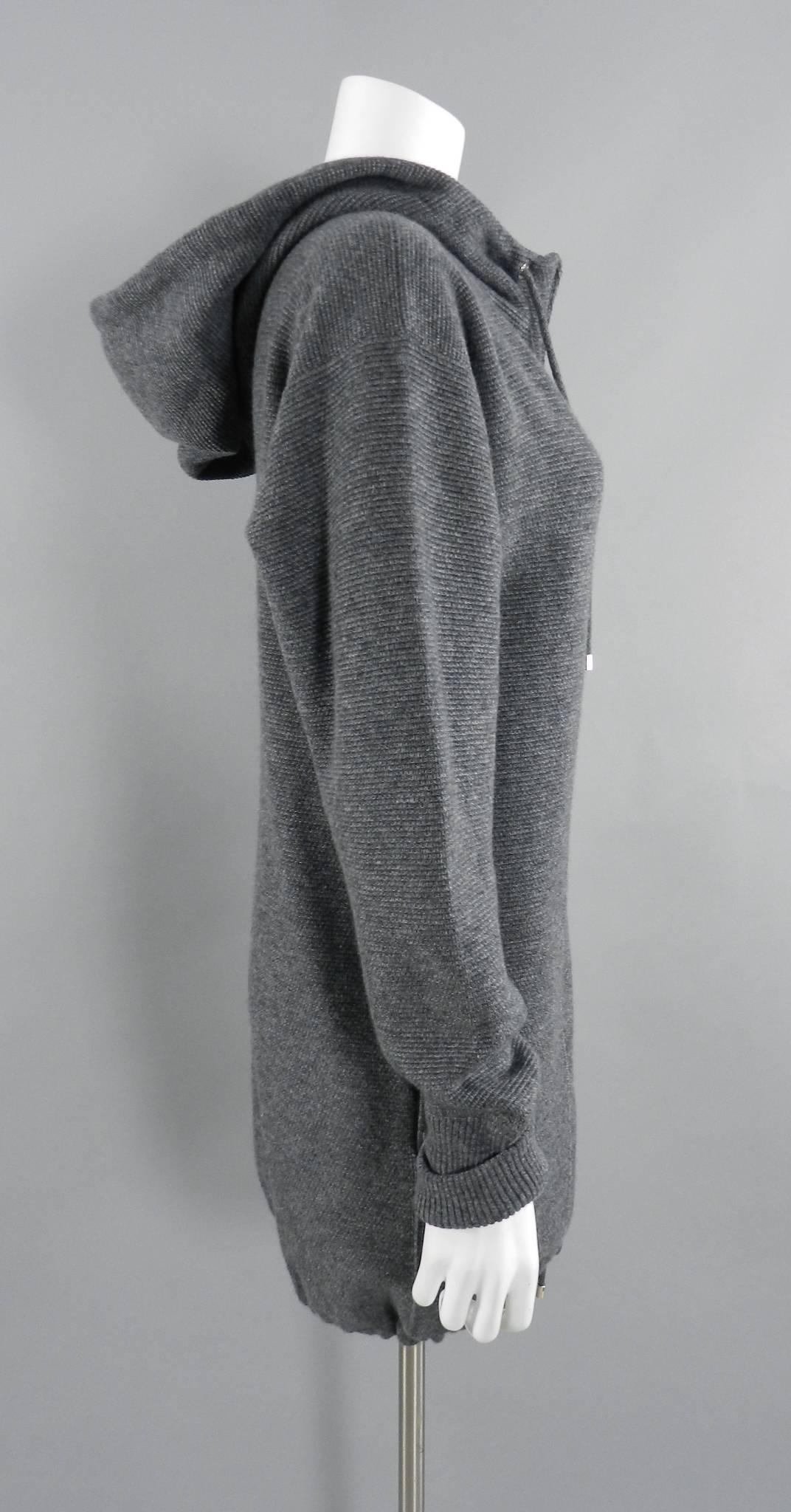 chanel grey hoodie