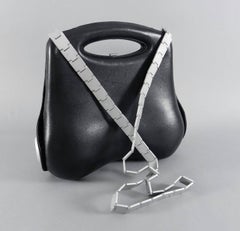 Chanel 2005 Premiere Limited Edition Black Leather Butt Bag