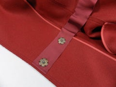 Lanvin fall 2013 Red Wool Princess Cut Coat