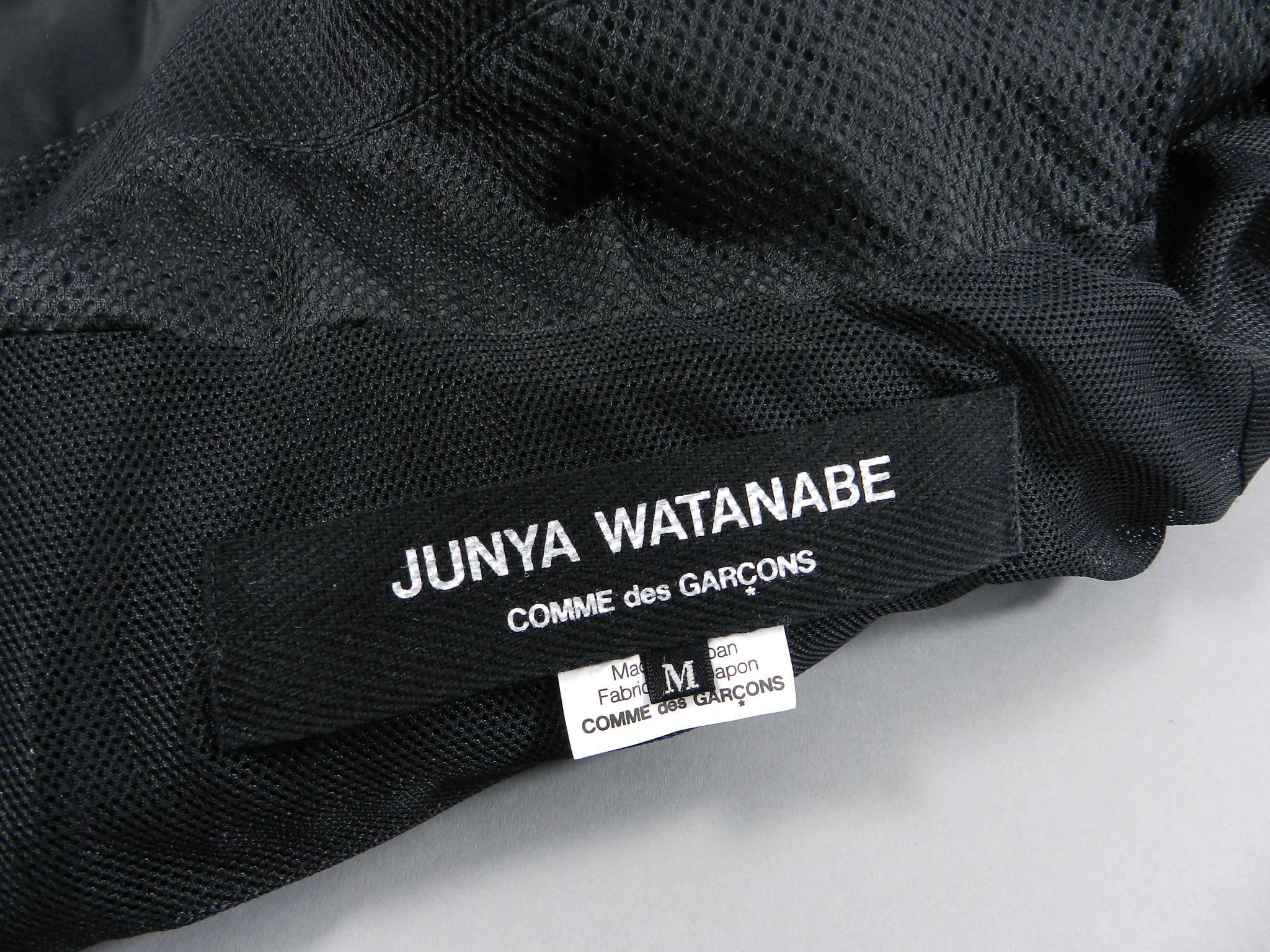 Junya Watanabe Comme des Garcons Spring 2013 Black Runway Nylon Zipper Coat 6