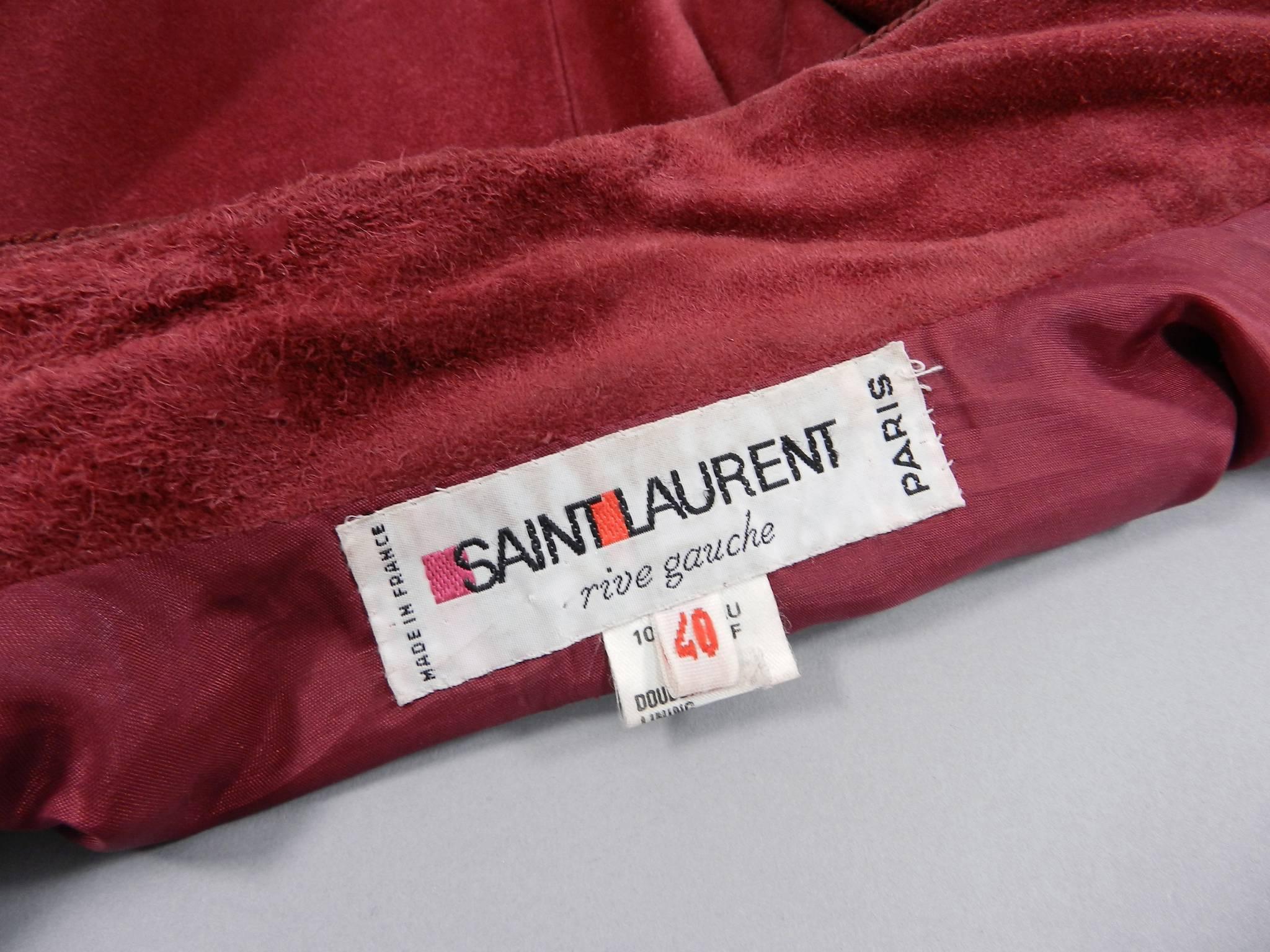 burgundy suede jacket