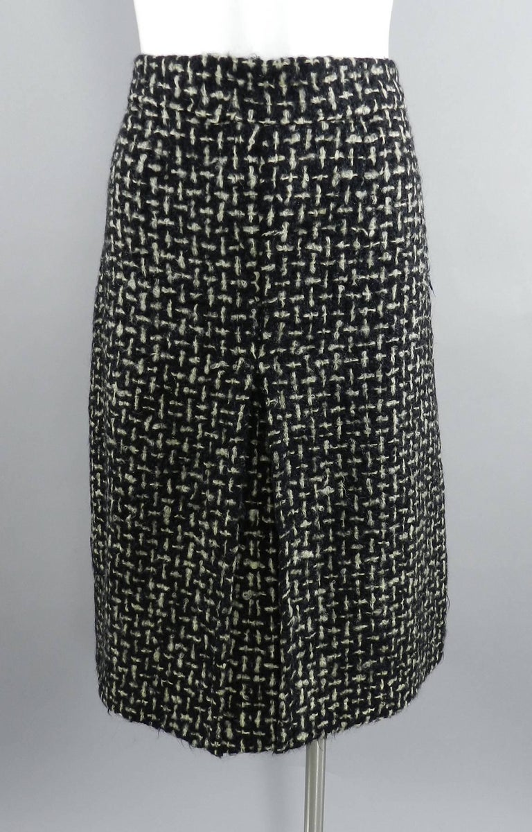Christian Dior Marc Bohan 1962 Documented Numbered Tweed Wool Skirt ...