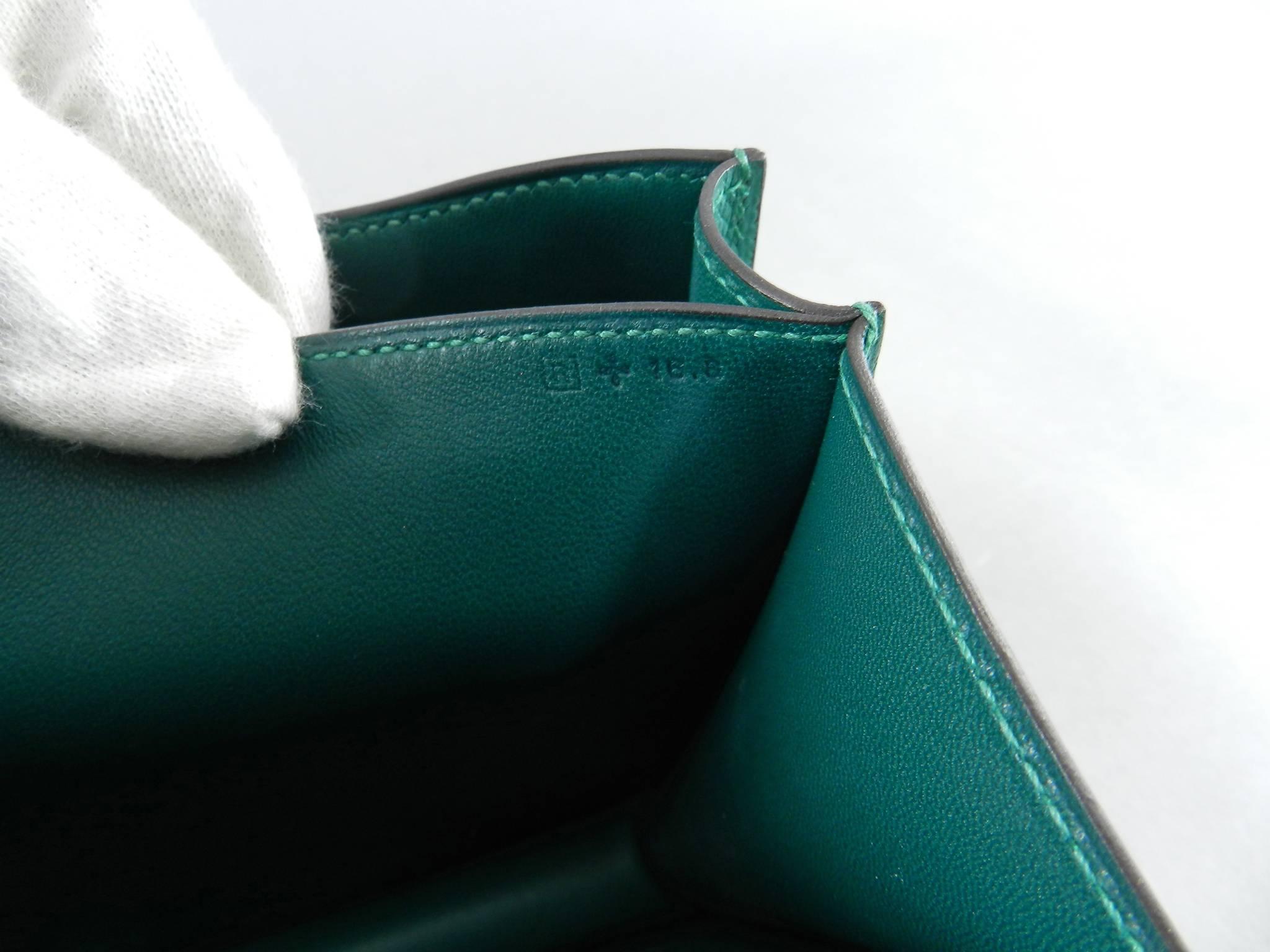 Hermes Constance Elan Bag Malachite Green Epsom Leather 3