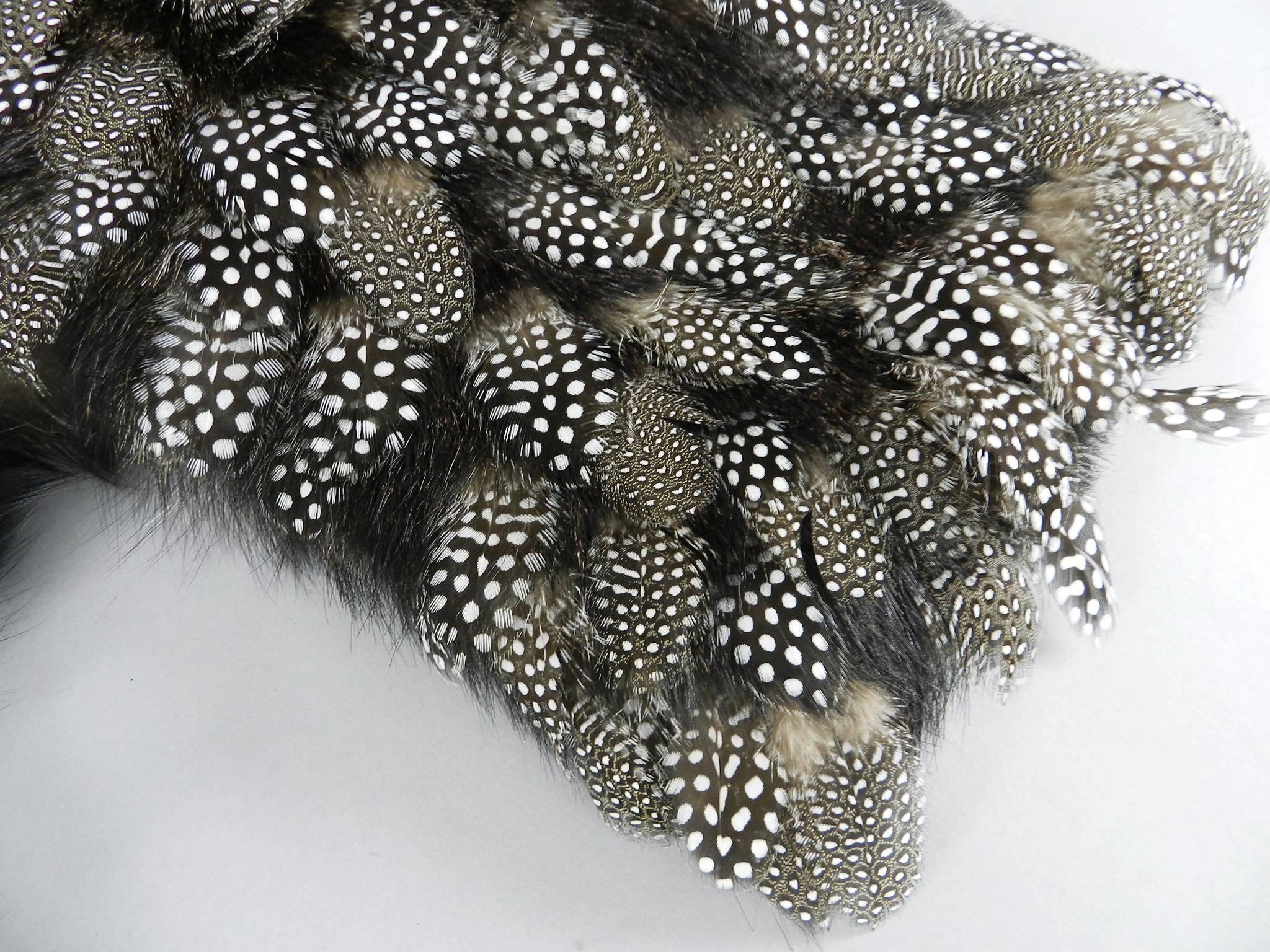 Gianfranco Ferre Fox fur and Feather Scarf 4