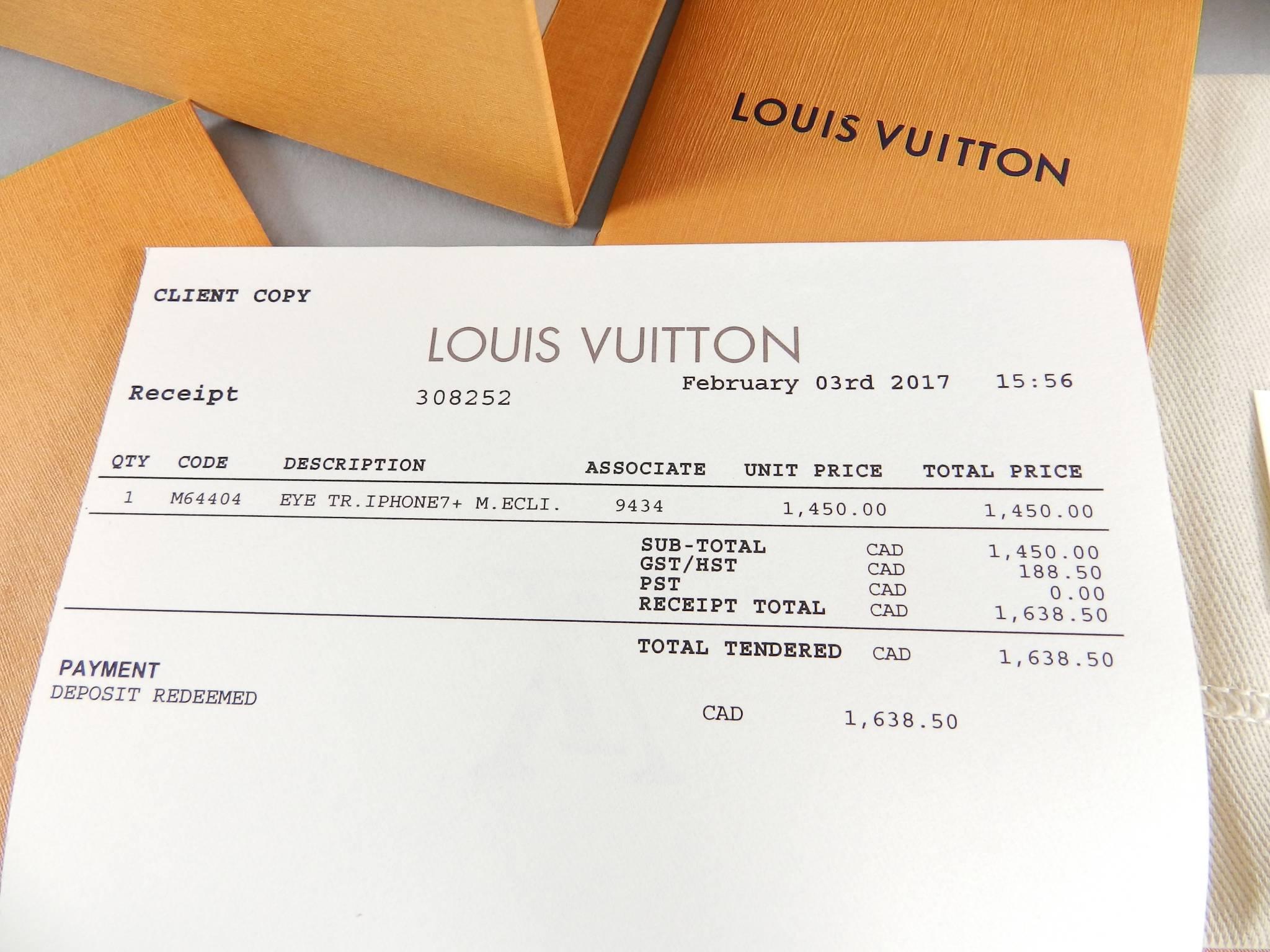 Louis Vuitton Iphone 7+ Eye Trunk Case Monogram Eclipse 2
