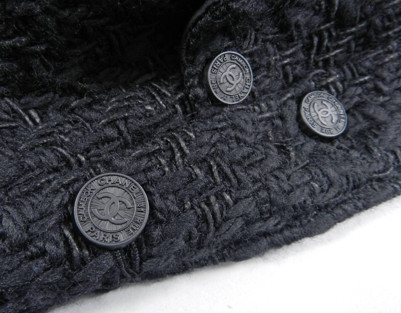 Chanel fall 2014 Supermarket Runway Black Tweed Corset Utility Jacket 5