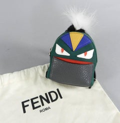Fendi micro monster backpack purse bag bug charm