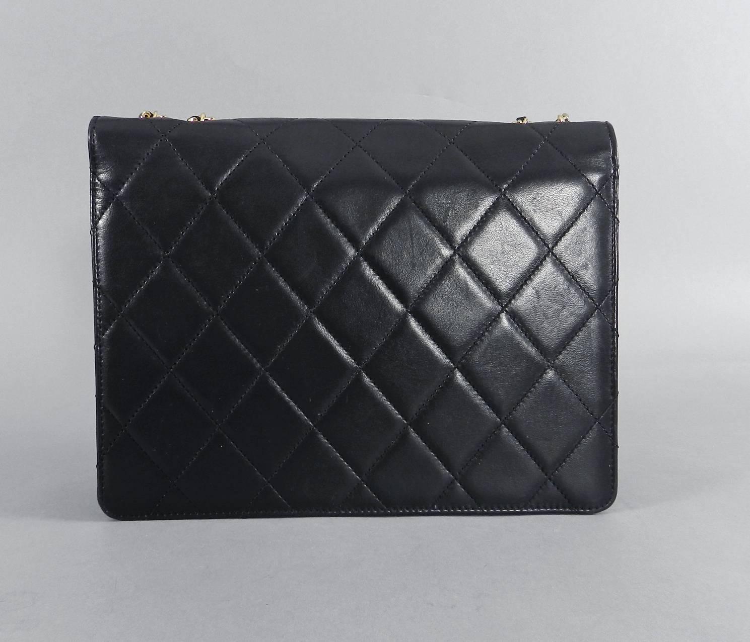 Chanel Cruise 2014 Black Lambskin Quilted Golden Class Medium Flap Bag 1