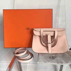 Hermes Halzan Mini 22cm 4 way Bag - Veau Swift Rose Eglantine