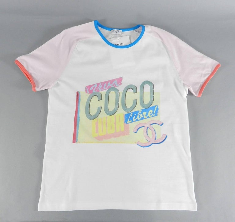 CHANEL 17C Viva Coco Cuba Libre Limited Edition Runway T-Shirt at ...