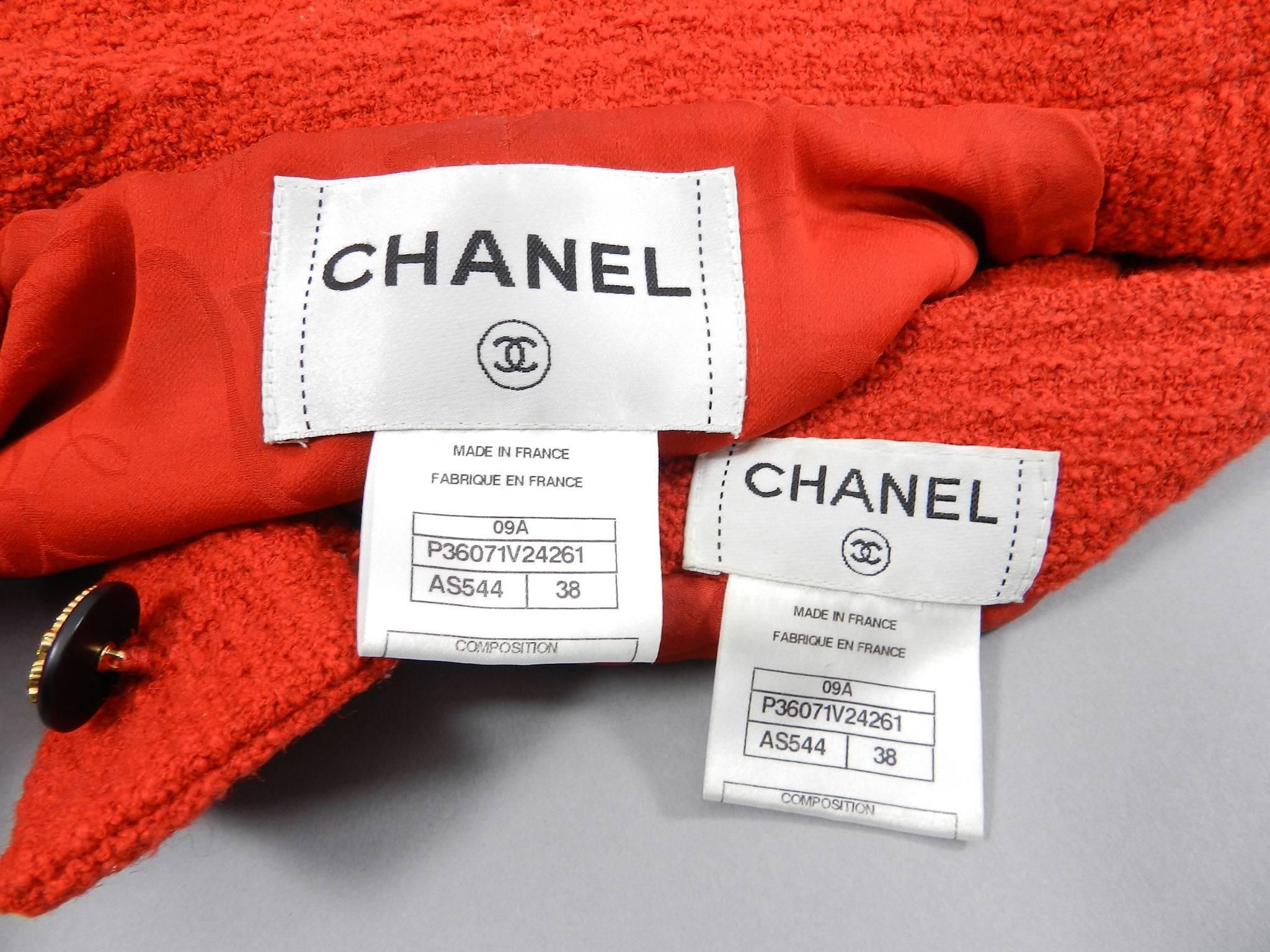 Chanel 09A Moscow Russian Collection Red Runway Skirt Suit 2