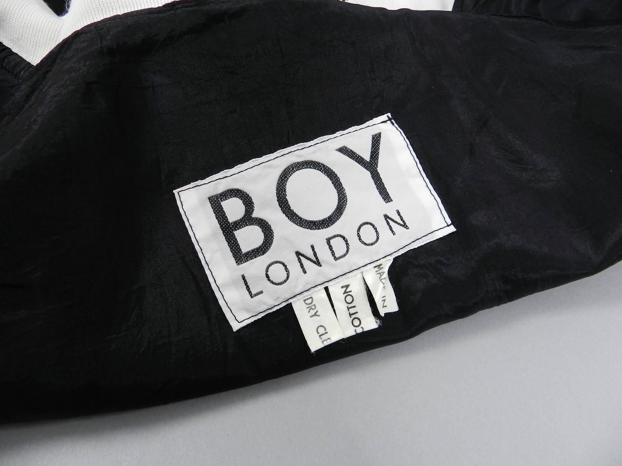 Andy Warhol Vintage BOY London Bomber Jacket 1980s  In Excellent Condition For Sale In Toronto, ON