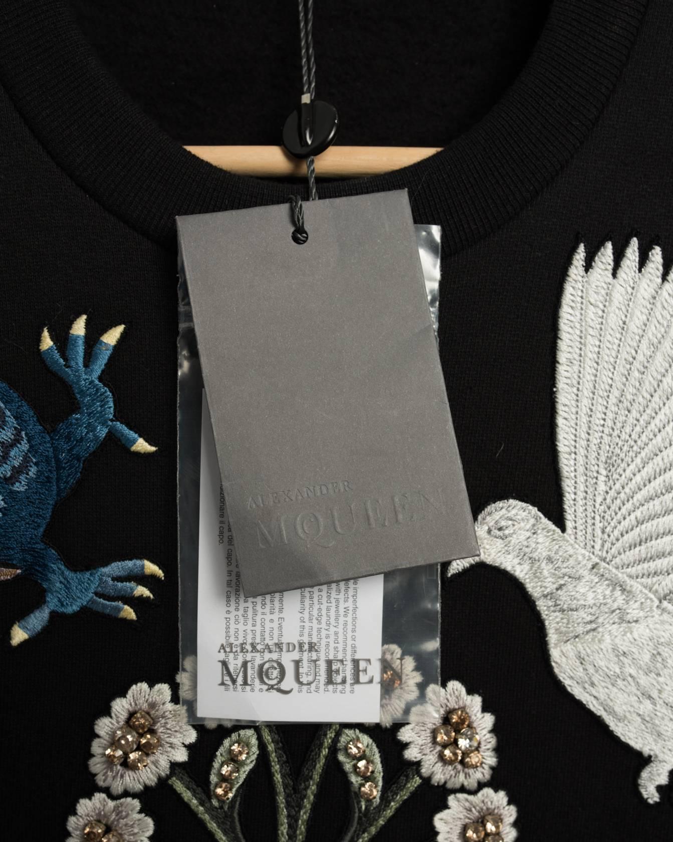Alexander McQueen Medieval Embroidered Sweatshirt Dress   2