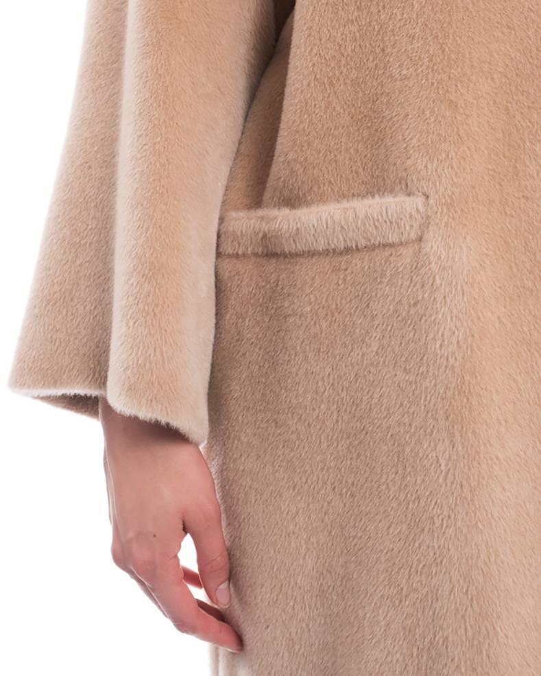 Brunello Cucinelli Nude Alpaca Wool Oversized Coat - M 3