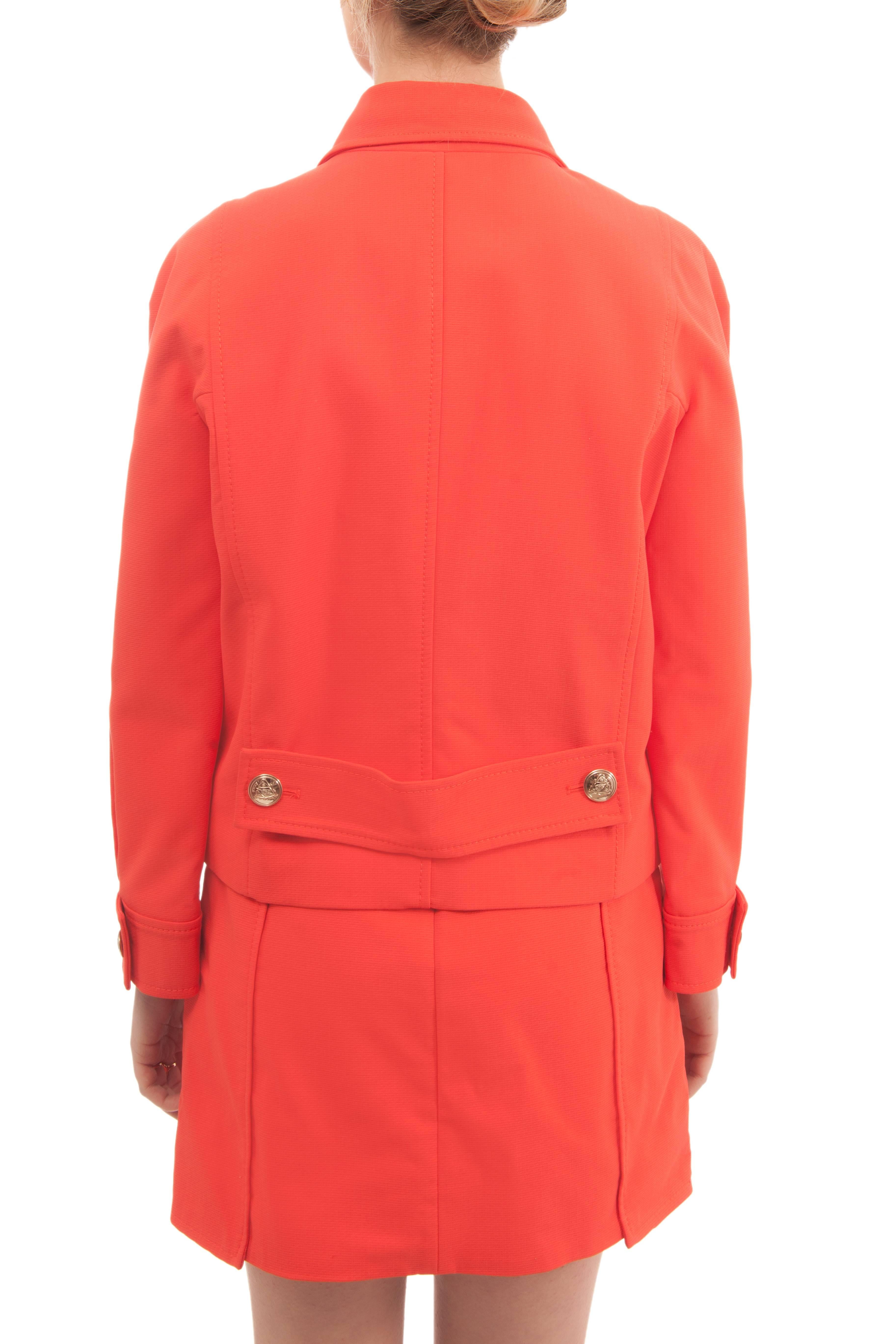 Gucci 1960 Style Skirt Suit with Gold Shield Buttons 2