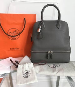 Hermes Sac Bolide Secret PM Etain Veau Evercolor Bag