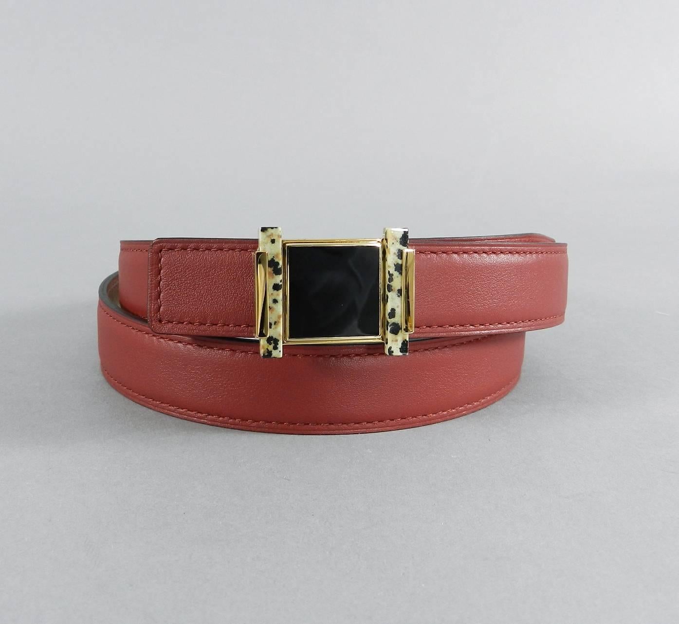 Hermes Limited Edition Runway 24mm Lacquer and Jasper Belt Kit, 2016 2