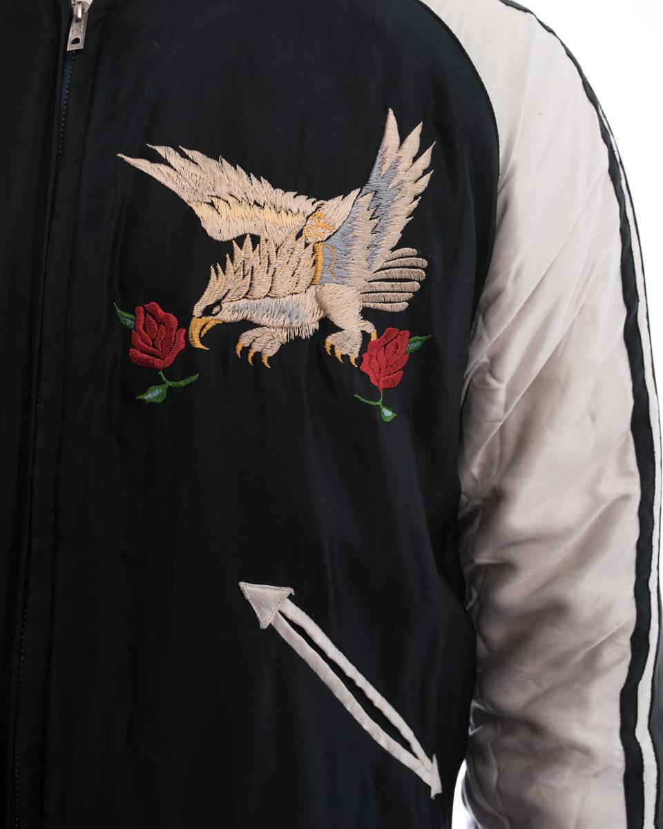 Toyo Tailor Tokyo Skull Embroidered Sukajan Souvenir Jacket In Excellent Condition In Toronto, ON
