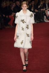 Erdem Jeweled Shearling Runway Coat