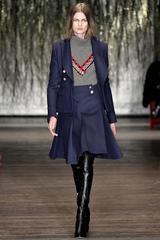 Altuzarra Navy Military Runway Jacket with Gold Buttons