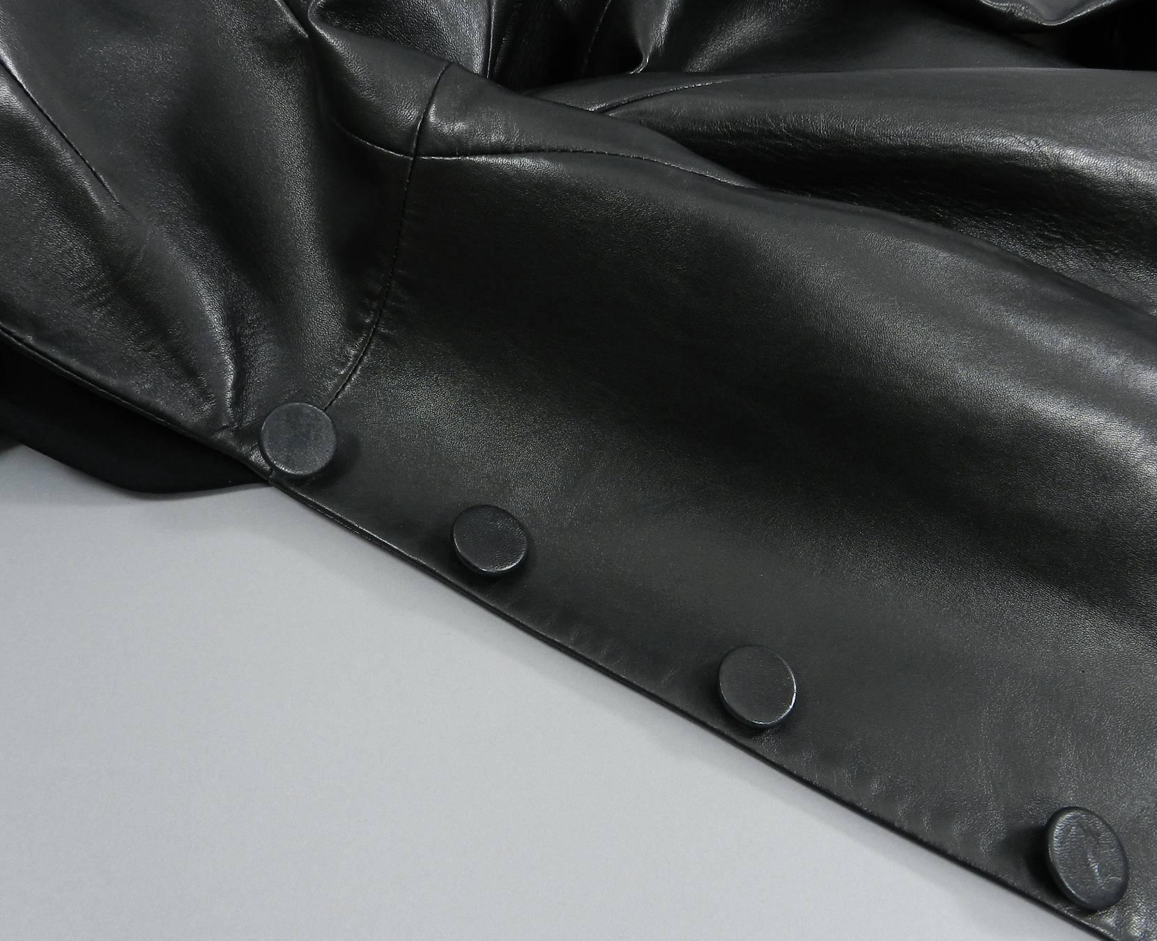 Christian Dior Black Lambskin Leather Jacket 2