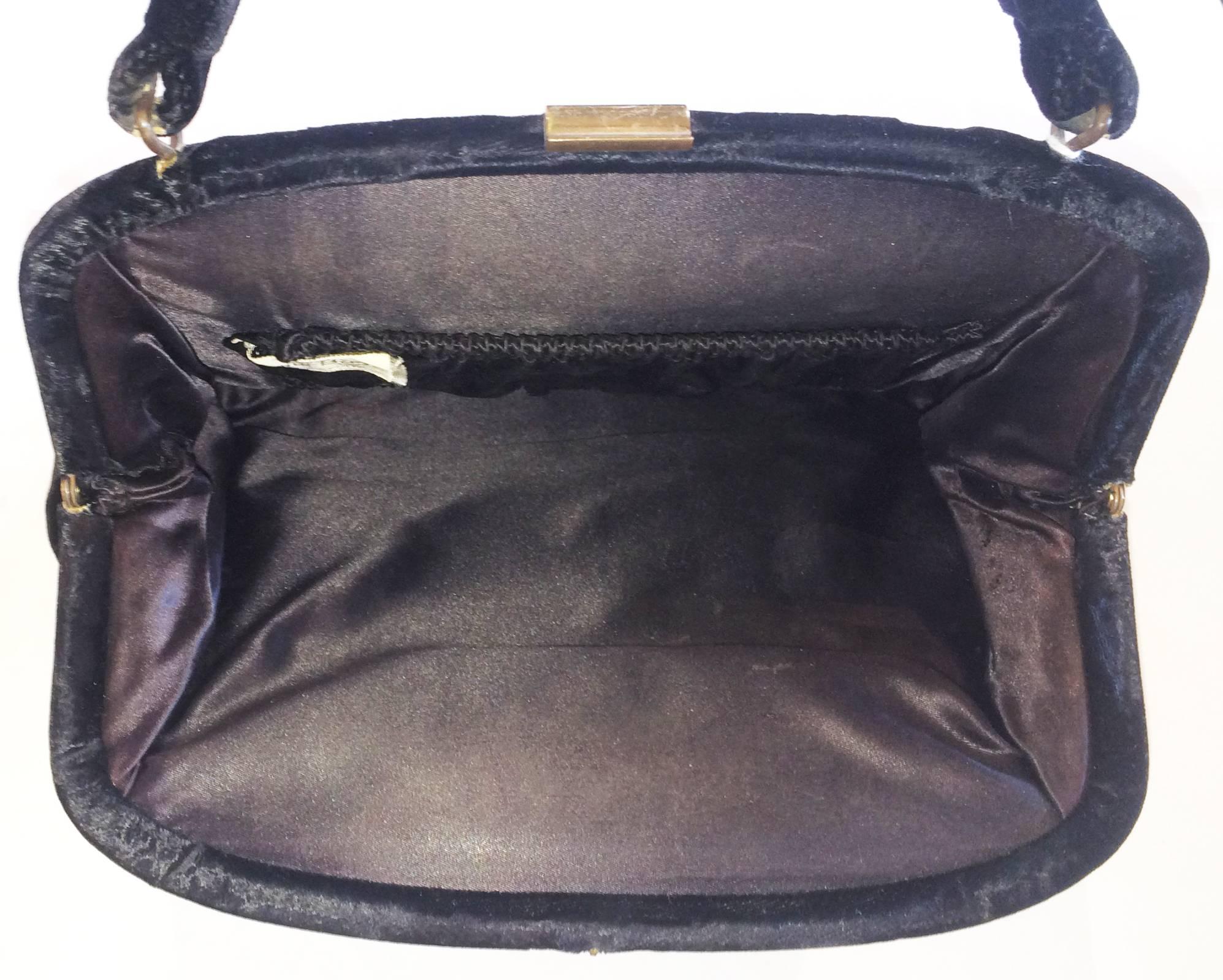 Women's The Poodle handbag by Soure New York 1940s