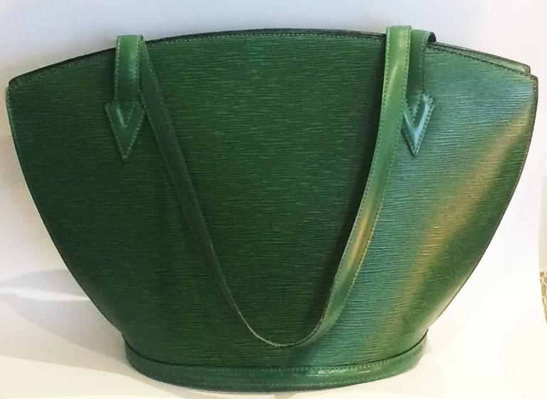 Huge Louis Vuitton Saint Jacques bag handbag in Borneo Green For Sale at 1stdibs