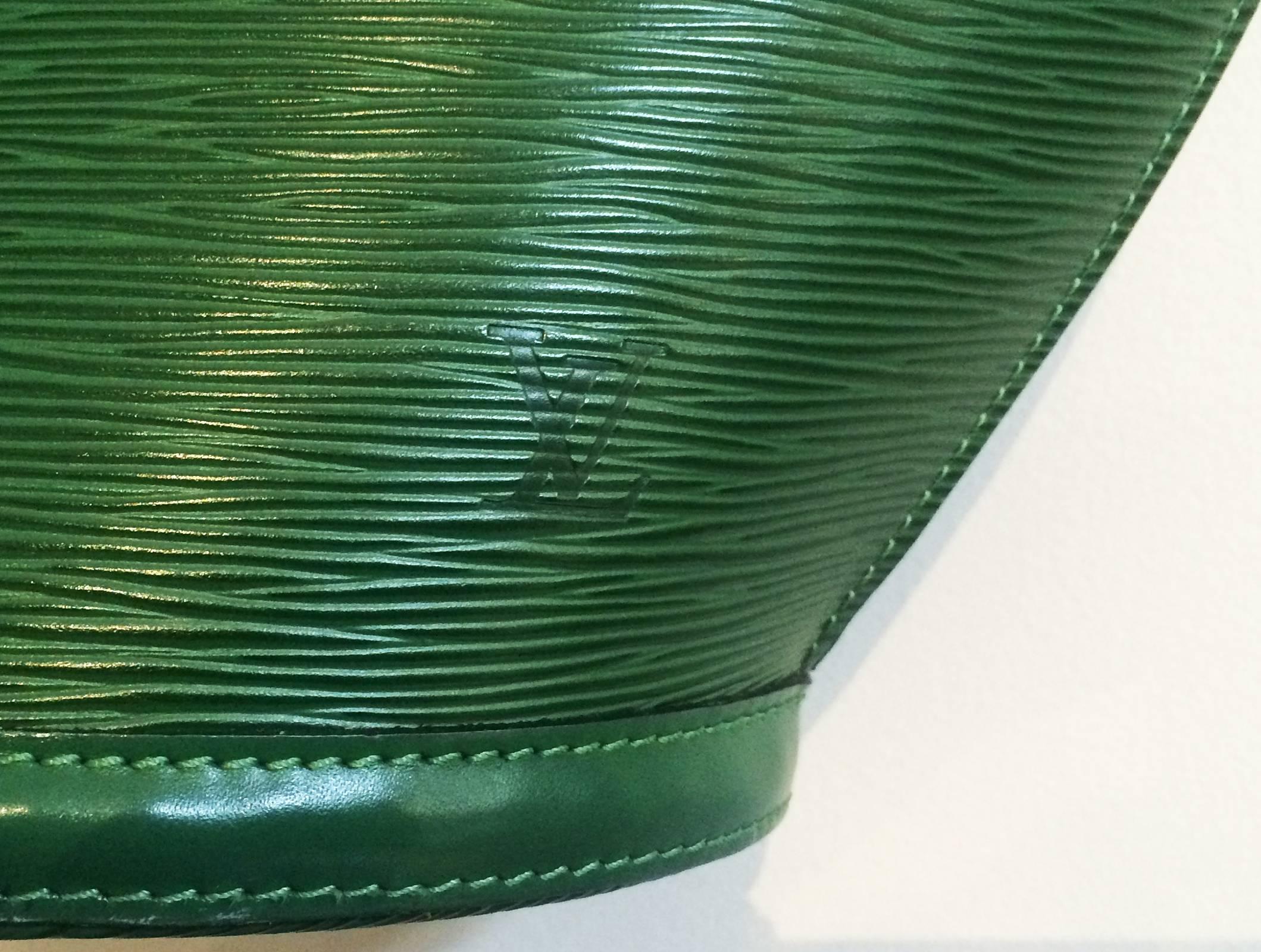 Black Huge Louis Vuitton Saint Jacques bag handbag in Borneo Green