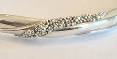 Georg Jensen heavy silver bangle Design no. 361 by Ole Kortzau