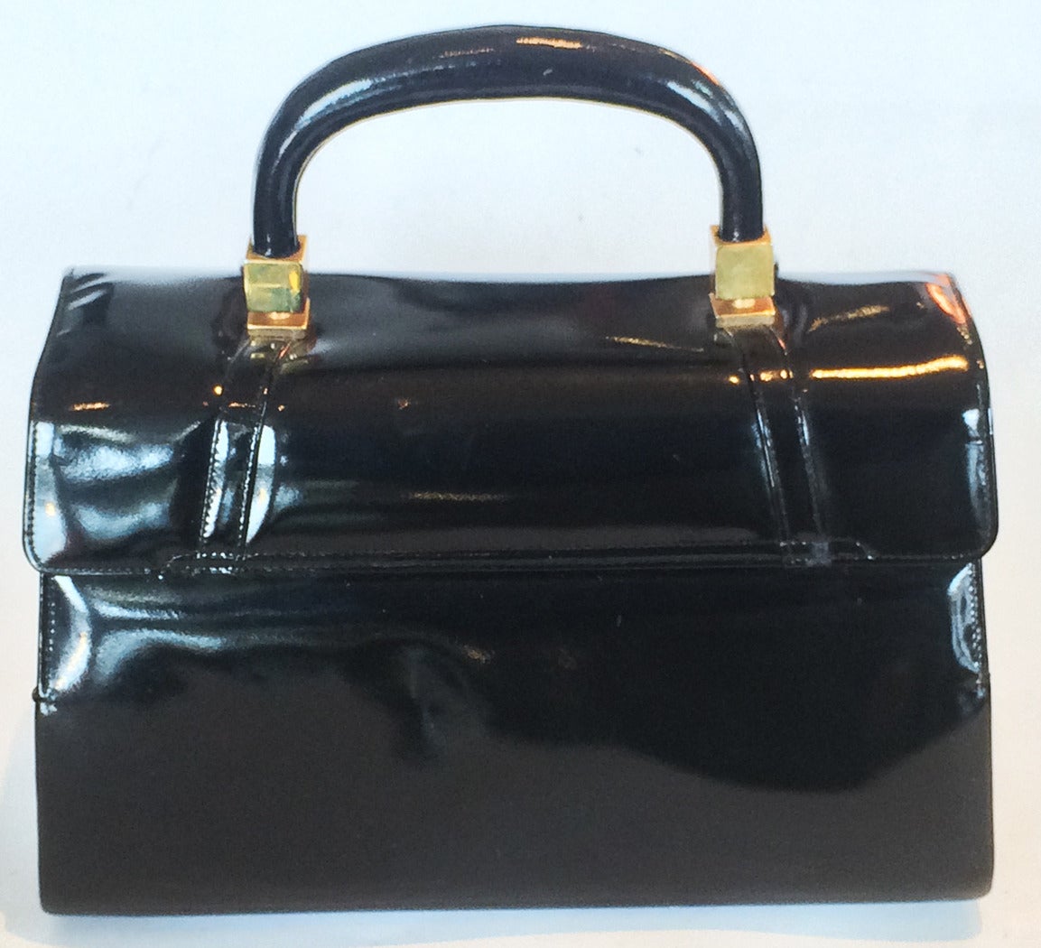 structured black purse