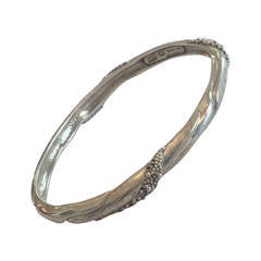 Georg Jensen heavy silver bangle Design no. 361 by Ole Kortzau