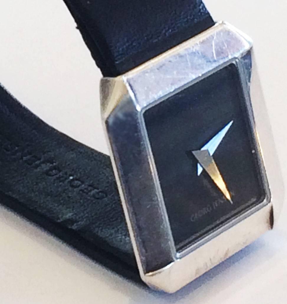 Georg Jensen Mid Century Sterling Silver Watch by Allan Scharff 3