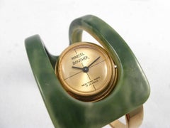 Mid Century bakelite watch by Marcel Boucher