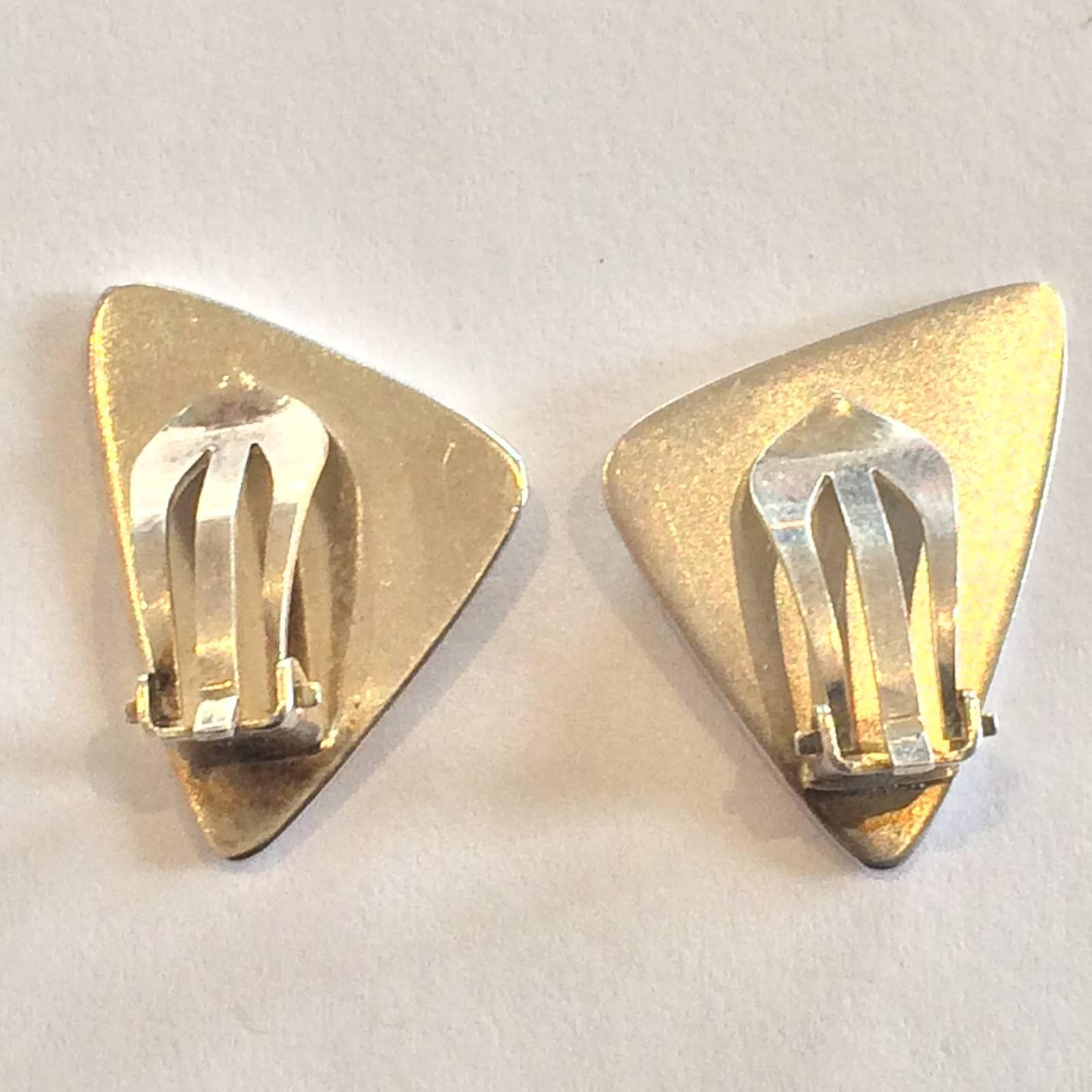 Modern Georg Jensen Peak Earrings by Bent Gabrielsen