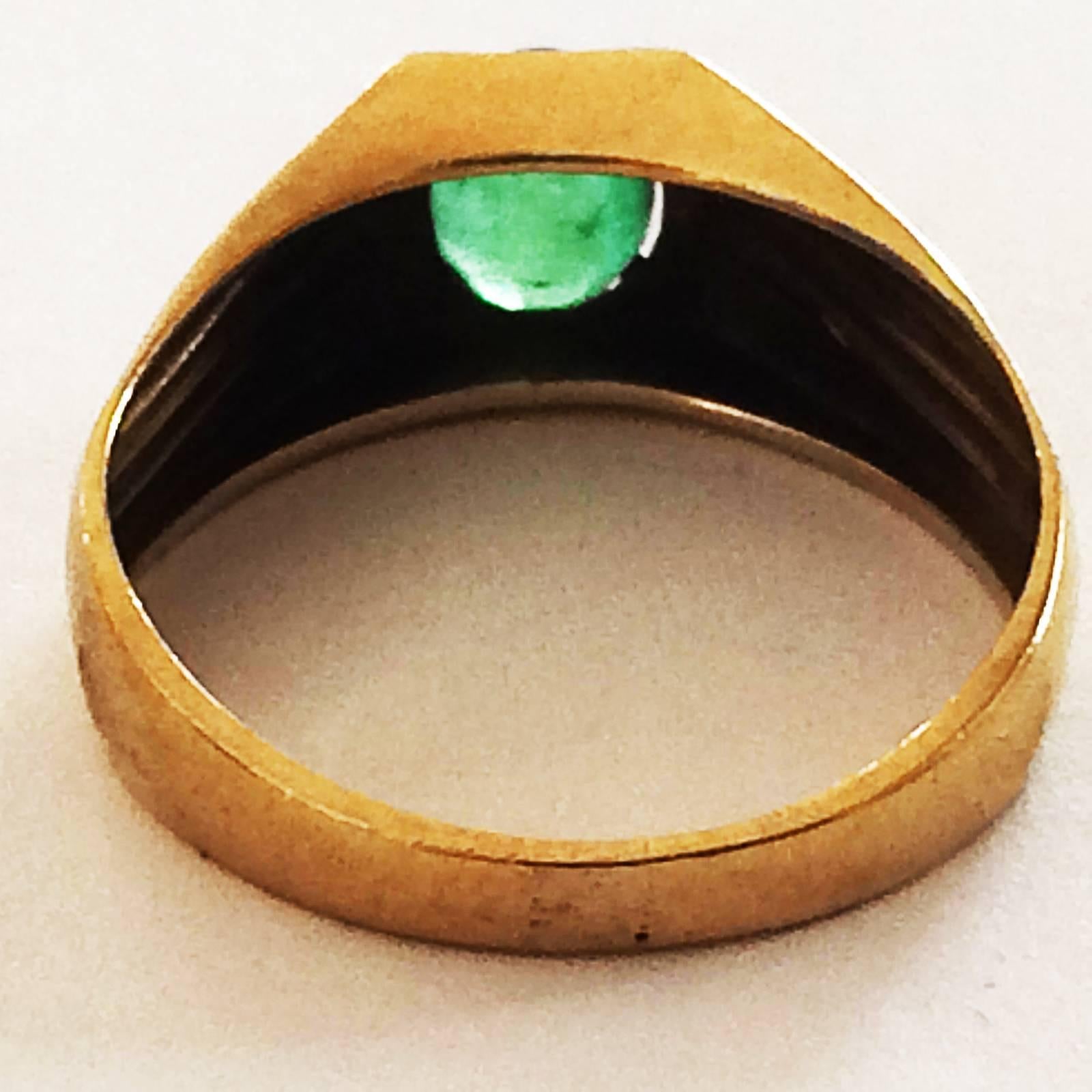emerald signet ring