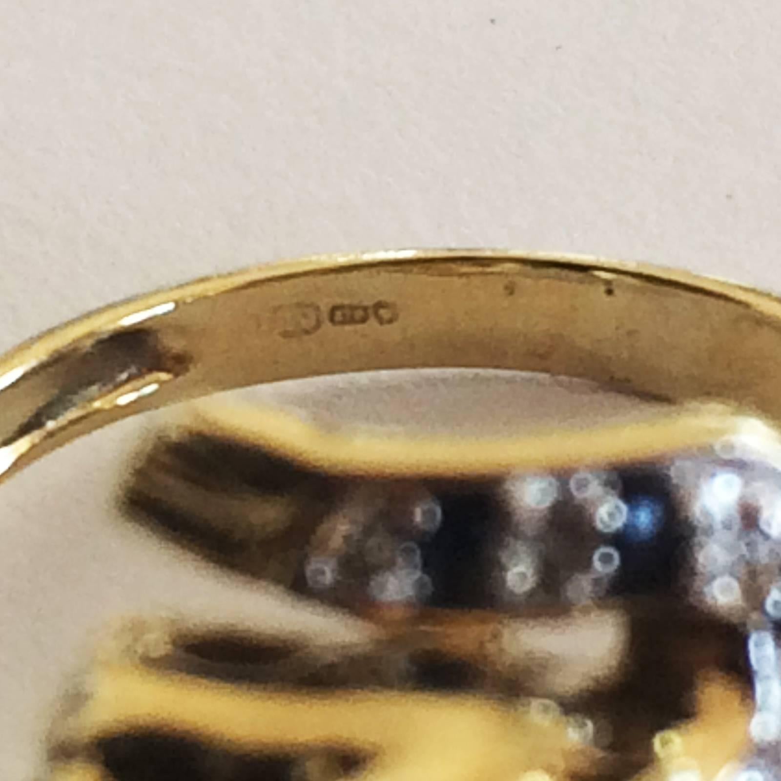 leopard diamond ring
