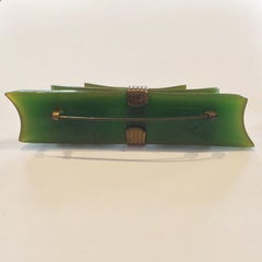 Art Deco Bakelite Ribbon brooch or pin