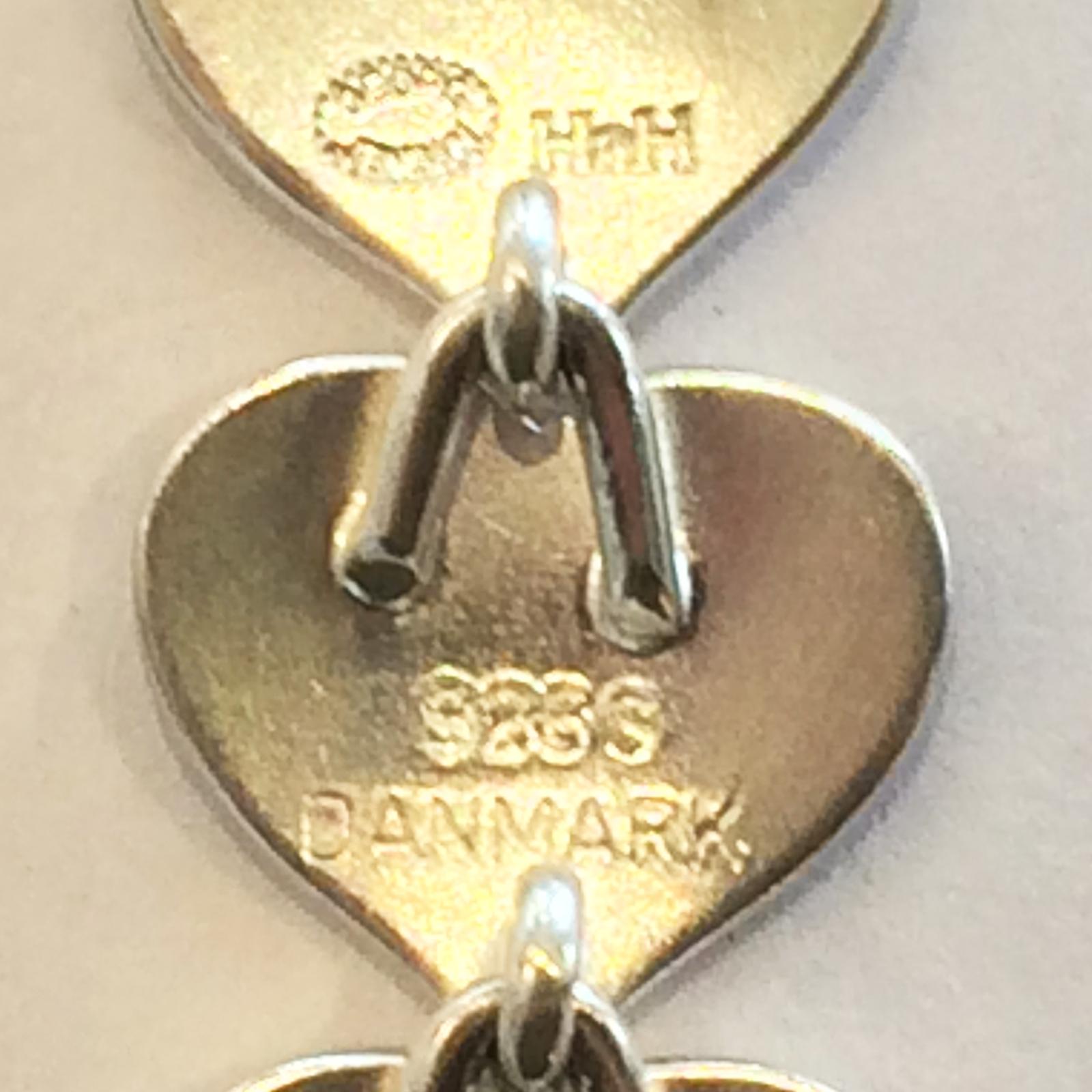 Women's Georg Jensen Hans Hansen String of Hearts Necklace