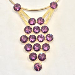 Oscar De La Renta Amethyst Glass necklace