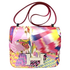 1stdibs Exclusives Hermès Constance 24cm “Marble” Silk Palladium Hardware
