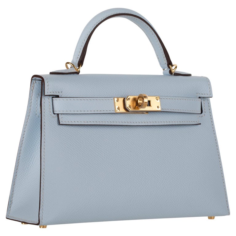 Etoupe Sellier Kelly II Mini in Epsom Leather with Gold Hardware