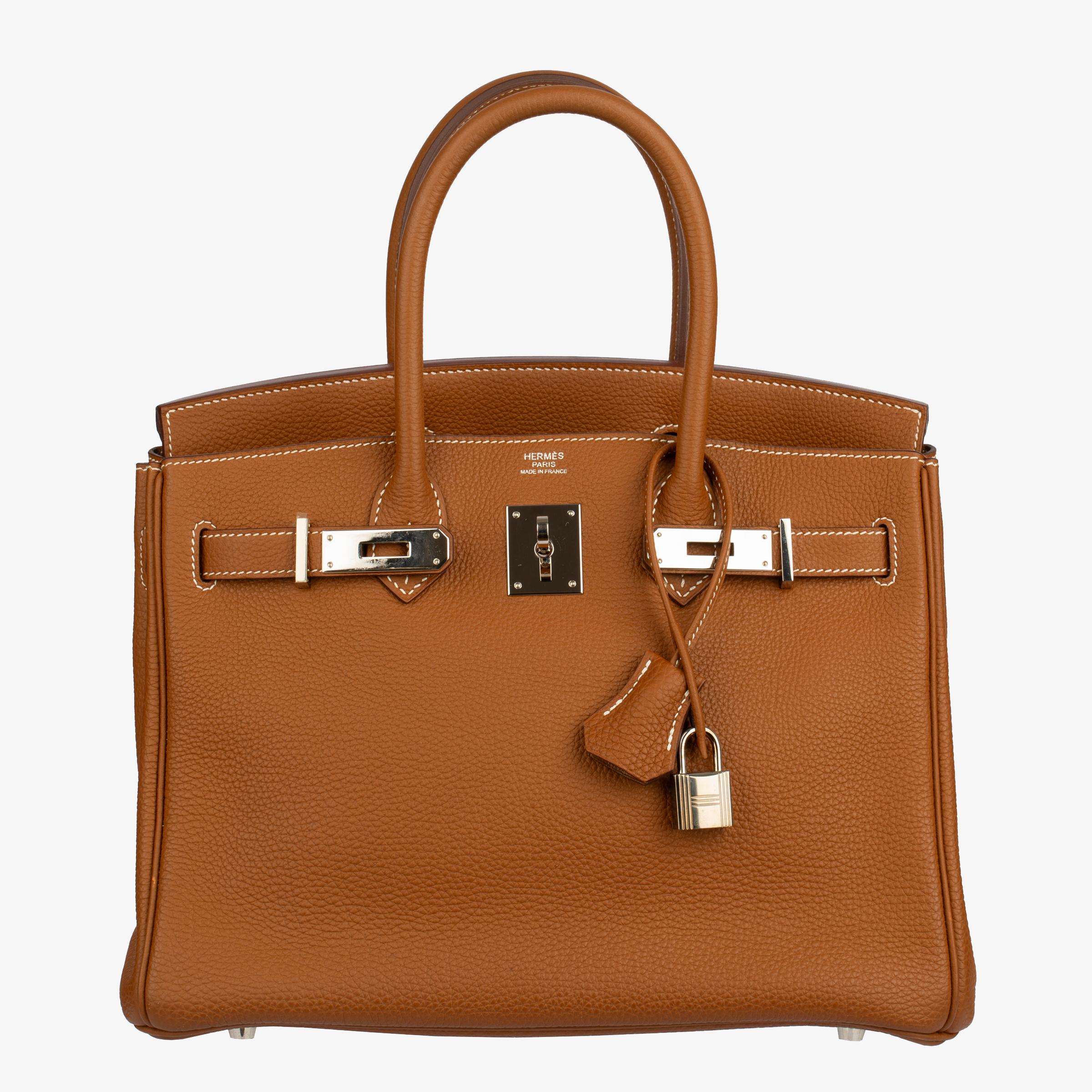 Hermes Birkin 30cm Gold Togo Leder Palladium Hardware im Angebot 2