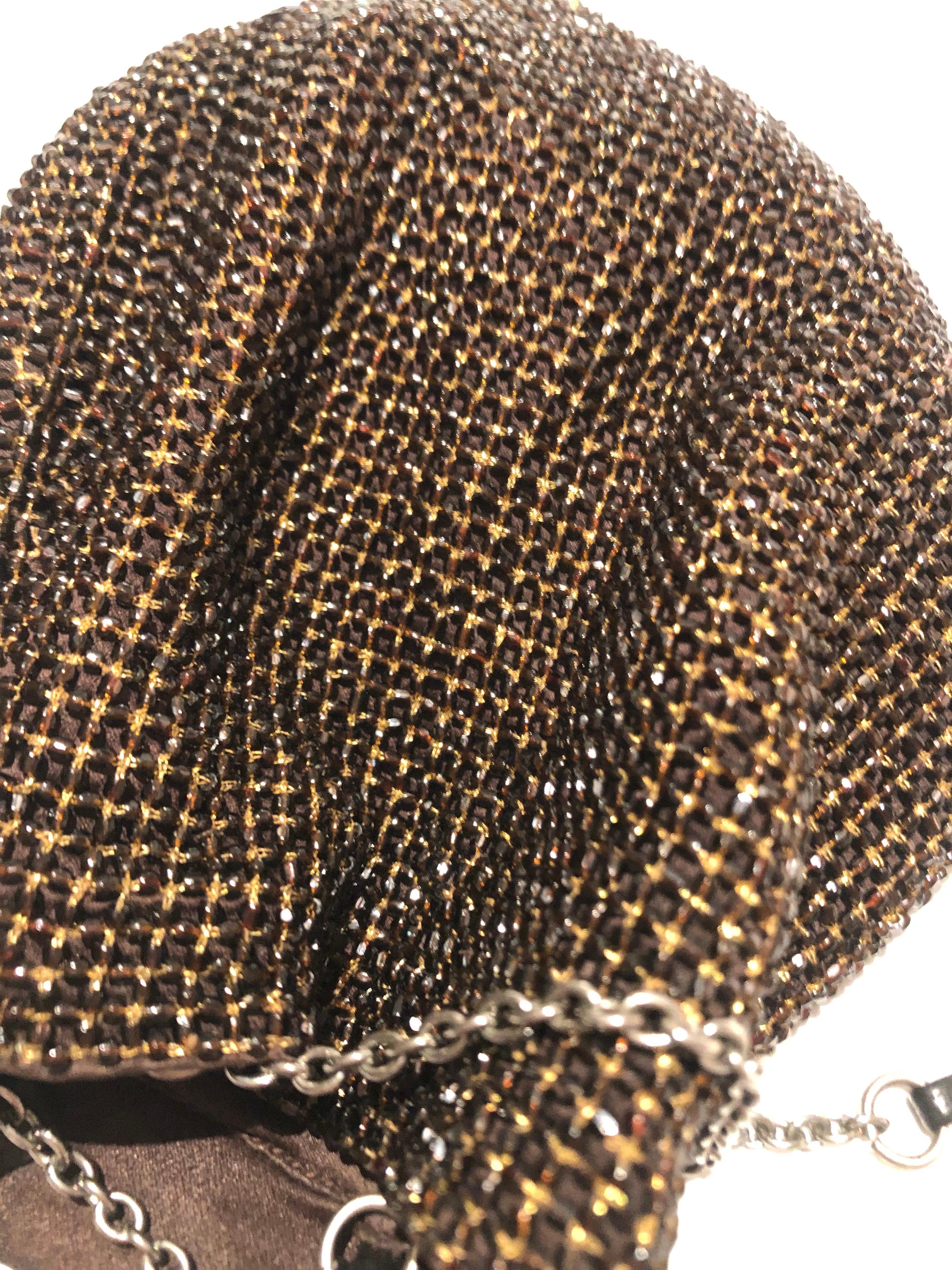 1990s PRADA GOLD CRYSTAL MINI BAG 4