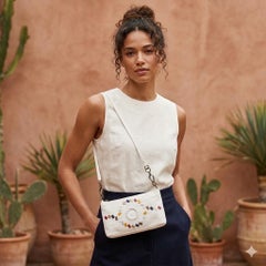 Bottega Veneta 1970s Vintage Geometric Wave Intrecciato Shoulder Bag
