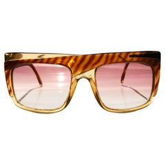 Occhiali da sole oversize anni '80 Christian Dior Bowie Amber