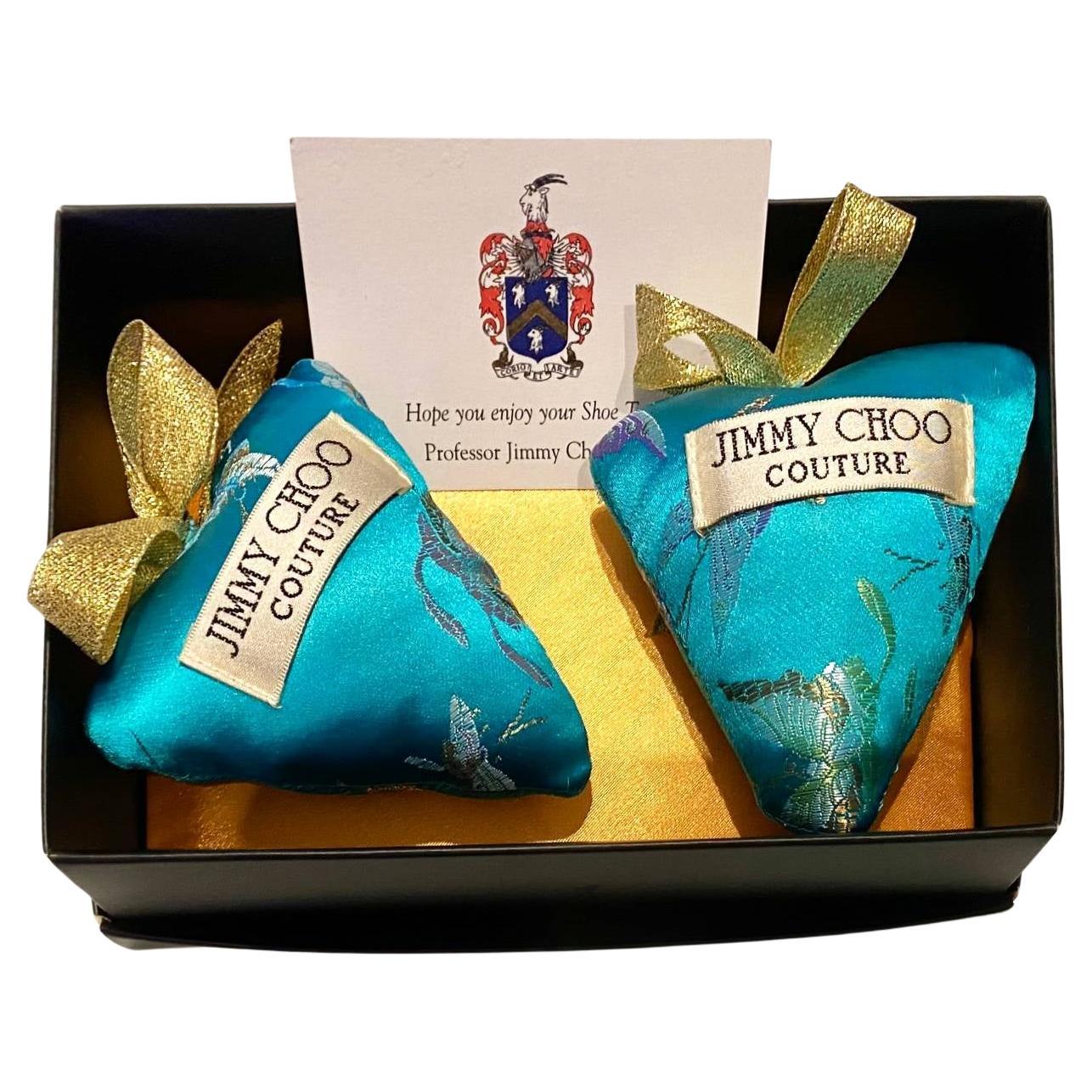 2000s Jimmy Choo Couture Silk Shoe Trees Perfumed Liners