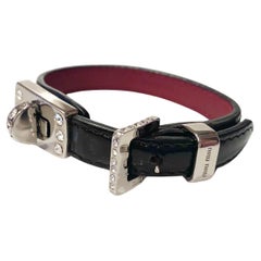 2000er miu Kristall-Lackleder-Clutch-Verschluss-Armband