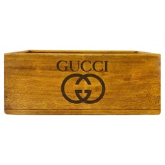 1960s Gucci Wooden Storage Tray Box