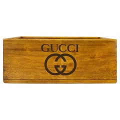 Vintage 1960s Gucci Wooden Storage Tray Box